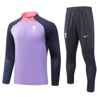 Chándal de Entrenamiento Media Cremallera Liverpool 2023 Púrpura Camiseta Calidad Tailandesa Set