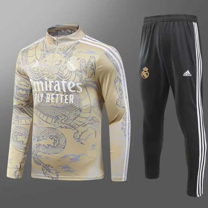 Chándal de Entrenamiento Media Cremallera Edición Especial Real Madrid Amarillo 2023/2024 Set