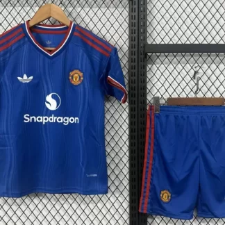 Camiseta de Fútbol Visitante Manchester United 2026/2027 1:1 Calidad Tailandesa Talla Infantil