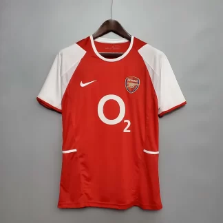 Camiseta de Fútbol 2002/2004 Retro Arsenal Local Calidad Tailandesa