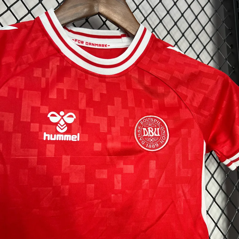 2024-2025 Camiseta Local Selección Dinamarca Calidad Tailandesa Talla Infantil