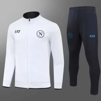 2024 Napoli Long Zipped Jacket white Football Shirt AAA fan-grade Set