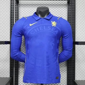 2026/2027 Manga Larga Versión Jugador Chelsea Local Camiseta de Fútbol 1:1 Calidad Tailandesa