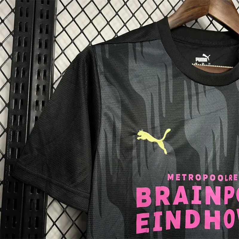 2024/2025 Jersey de Pretemporada Negro Eindhoven Calidad Tailandesa