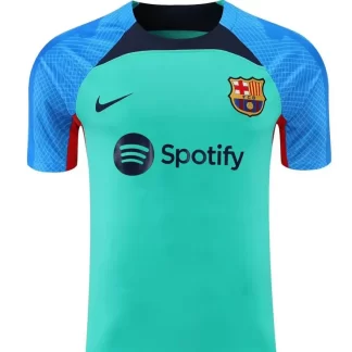 2022/2023 Barcelona Camiseta Ropa de Entrenamiento Verde Azul