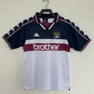 Camiseta Retro Manchester City Visitante 1997-1998 Calidad Tailandesa