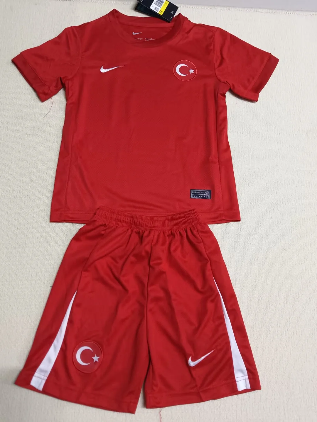 Camiseta Local Turquía Talla Infantil 2024 Calidad Tailandesa