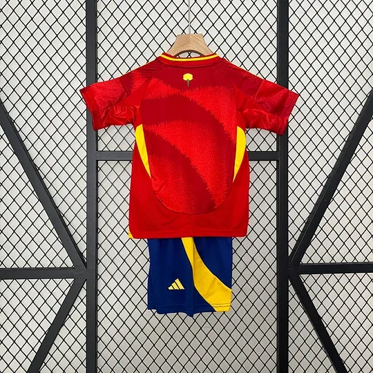 2024 España Camiseta de Fútbol Local AAA Grado Aficionado Talla Infantil