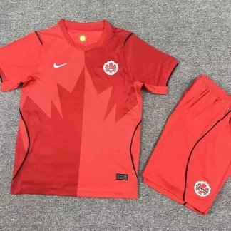 Camiseta de fútbol de local de la selección de Canadá 2026 Calidad Tailandesa 1:1 Talla infantil