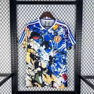 2026/2027 Manchester United x Stone Roses Camiseta de Fútbol Azul 1:1 Calidad Tailandesa