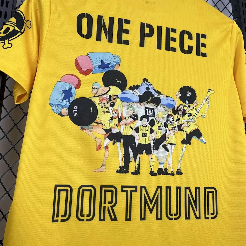 2025/2026 Dortmund Edición Colaboración One Piece Camiseta de Fútbol 1:1 Calidad Tailandesa
