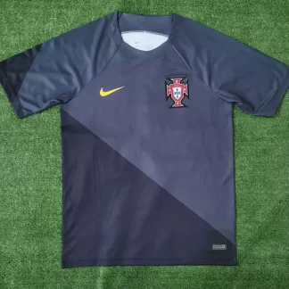 Camiseta de Fútbol Edición Especial Portugal Negro Gris 2023 Calidad Tailandesa