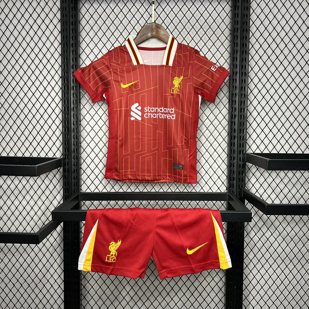 2024/2025 Camiseta de Fútbol Local Liverpool Calidad Tailandesa Talla Infantil