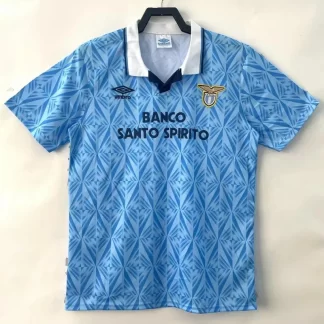 1991 Camiseta de Fútbol Retro Local Lazio Calidad Tailandesa