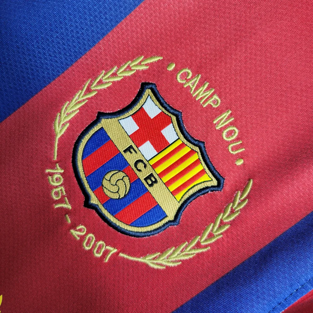 Camiseta de Fútbol Local Retro Barcelona 2007/2008 Calidad Tailandesa