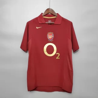 Camiseta de Fútbol 2005/2006 Retro Arsenal Local Calidad Tailandesa