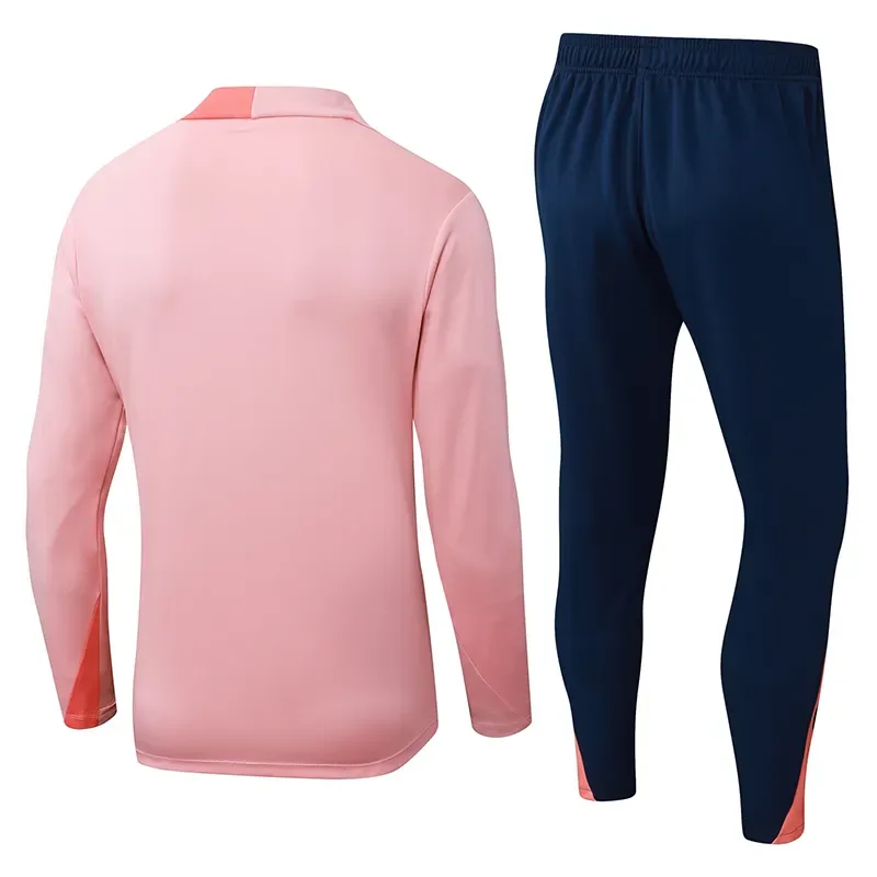 2025/2026 Barcelona Conjunto de Entrenamiento Media Cremallera Rosa Jersey Set