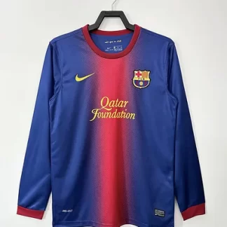 2012/2013 Retro Manga Larga Barcelona Local Camiseta de Fútbol Calidad Tailandesa