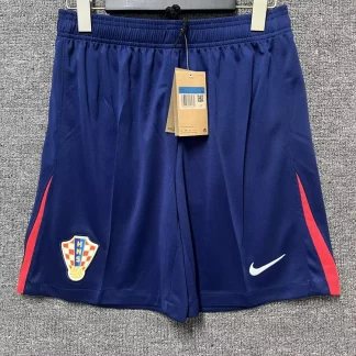 Pantalones Cortos Visitantes de la Selección de Croacia 2024 Calidad Tailandesa