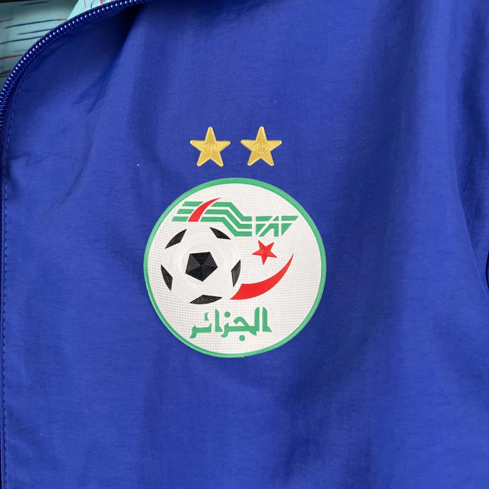 Chubasquero Reversible Azul Selección Argelia 2023-2024 Calidad Tailandesa 1:1