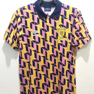 Camiseta de fútbol Retro Tercera Visitante Selección de Escocia 1988-1989 Calidad Tailandesa