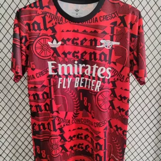 2025/2026 Arsenal Ropa de Entrenamiento Roja Camiseta de Fútbol Calidad Tailandesa