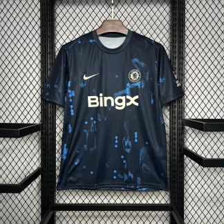 2024/2025 Chelsea Azul Oscuro Pre-partido Entrenamiento Camiseta