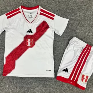 Camiseta Local de la Selección de Perú 2026 Calidad Tailandesa Talla Infantil