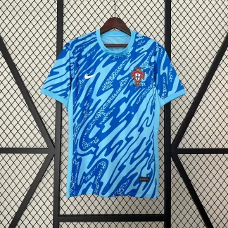 Camiseta de Fútbol 2024 Portugal Portero -Azul AAA calidad fan