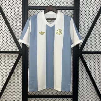 2024 Camiseta de Fútbol 50º Aniversario Selección Nacional de Argentina AAA calidad fan