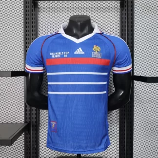 Camiseta Retro 1998 Versión Jugador Francia Local Fútbol AAA calidad fan