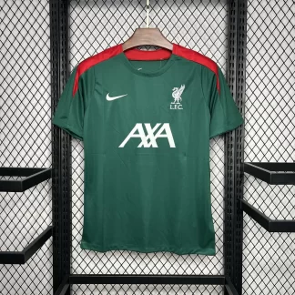 2024/2025 Camiseta de Prepartido Oscura Liverpool Verde Calidad Tailandesa