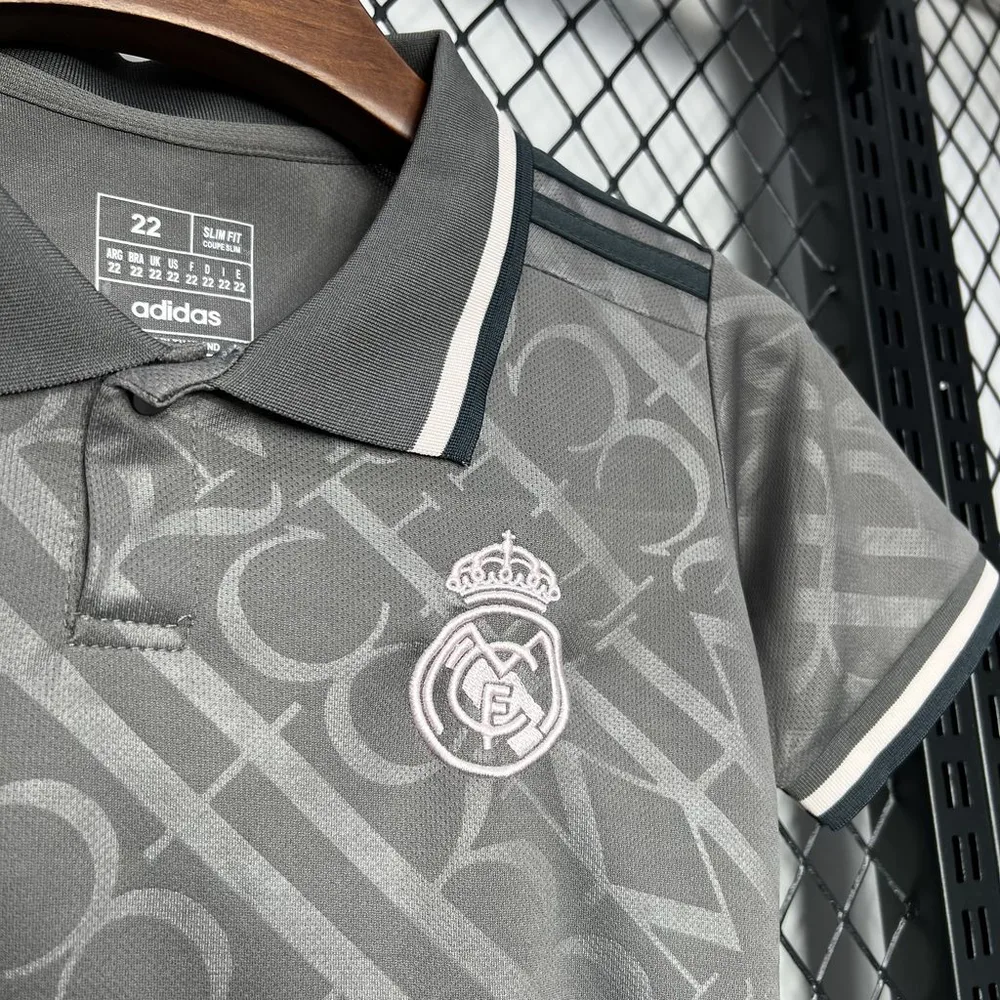 2024/2025 Real Madrid Tercera Visitante Camiseta Fútbol Calidad Thai Talla Infantil