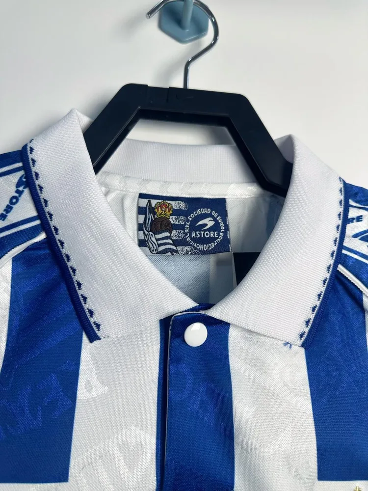 1994-1995 Retro Real Sociedad Local Camiseta de Fútbol Calidad Tailandesa