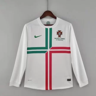 Camiseta de Fútbol Retro Manga Larga Portugal Visitante 2012