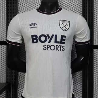 2025/2026 Camiseta de Fútbol Visitante West Ham United Versión Jugador Calidad Tailandesa