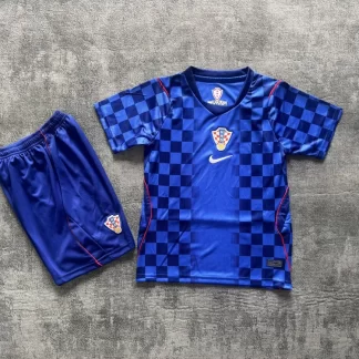 2026 Camiseta Visitante de la Selección de Croacia 1:1 Calidad Tailandesa Talla Infantil