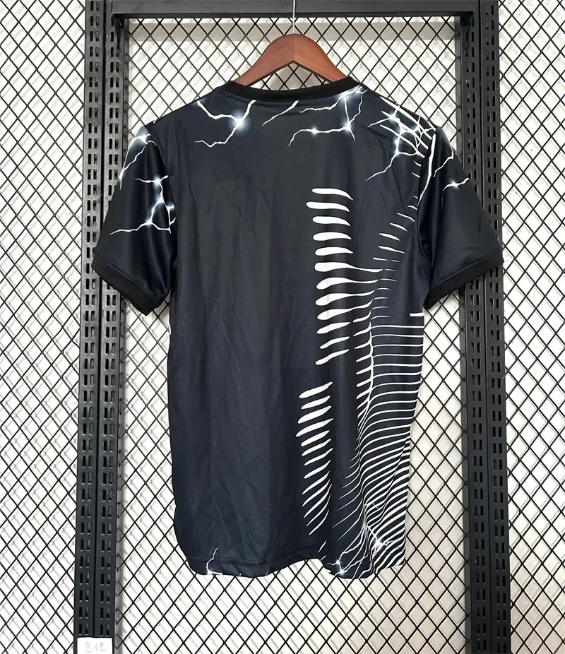 2024/2025 Real Madrid Camiseta Edición Especial Leopardo Negro Calidad Tailandesa