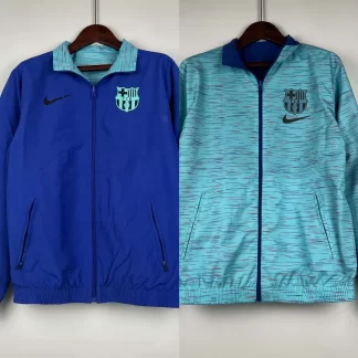 2023/2024 Barcelona Chaqueta Reversible Azul Camiseta de Fútbol Calidad Tailandesa