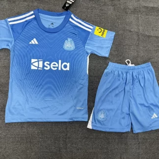2025/2026 Camiseta de Fútbol Portero Newcastle United Azul Talla Infantil Calidad Tailandesa