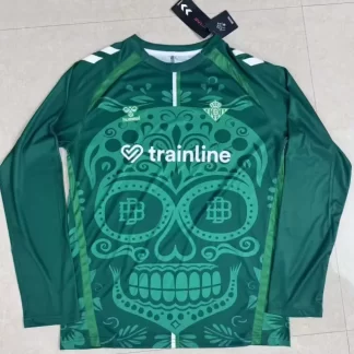 Camiseta de Fútbol del Día de Muertos del Real Betis Manga Larga 2025/2026 Calidad Tailandesa