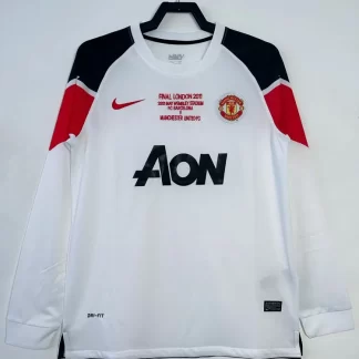 Camiseta de fútbol retro manga larga 2010/2011 Manchester United Visitante Calidad Tailandesa