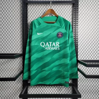 2023/2024 Manga Larga Psg Paris Saint-Germain Camiseta de Portero Verde