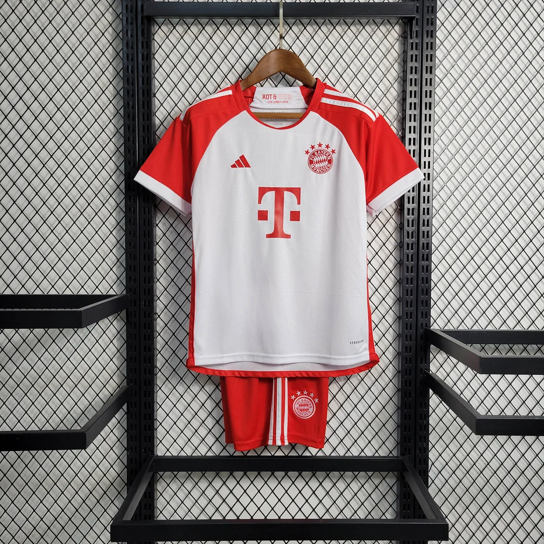 Camiseta de Fútbol Local Bayern Múnich 2023/2024 Calidad Tailandesa Talla Infantil