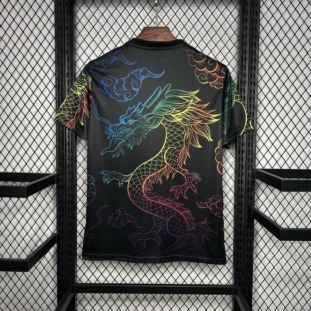 2024/2025 Real Madrid Camiseta Edición Especial Cailong Negra Calidad Tailandesa