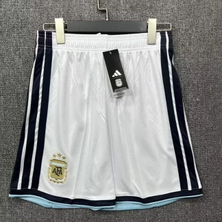 2026 Argentina Selección Nacional Local Pantalón Corto Blanco AAA Grado Fan