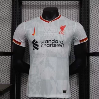 Camiseta de Fútbol Versión Jugador Tercera Equipación Visitante Liverpool 2024/2025 Calidad Thai