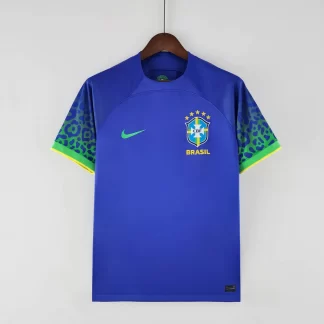 Camiseta de Fútbol Visitante de Brasil Copa Mundial 2022