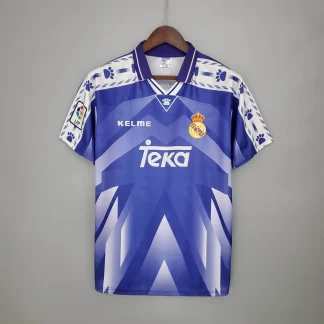 Camiseta Visitante Retro del Real Madrid 1996/1997 Calidad Tailandesa