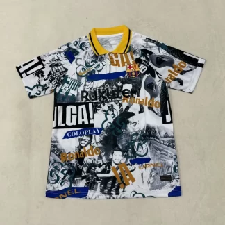 2025/2026 Barcelona Ronaldinho Versión Co-marca Camiseta de Fútbol Calidad Tailandesa